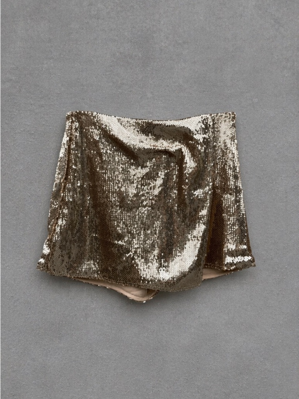 Gold Sequin Mini Skirt Size S